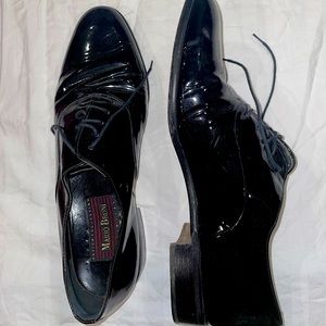Mario Bruni Italian Vintage Lace up Leather Oxfords Black size 12